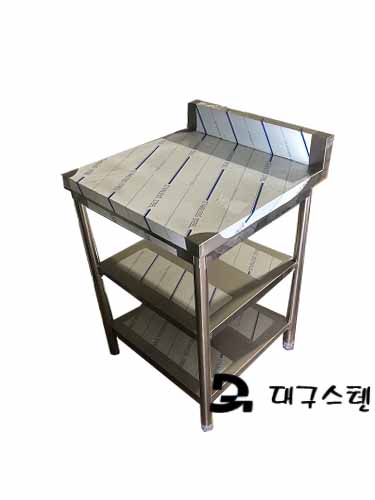 대구스텐) 2단 작업대-600 빽
